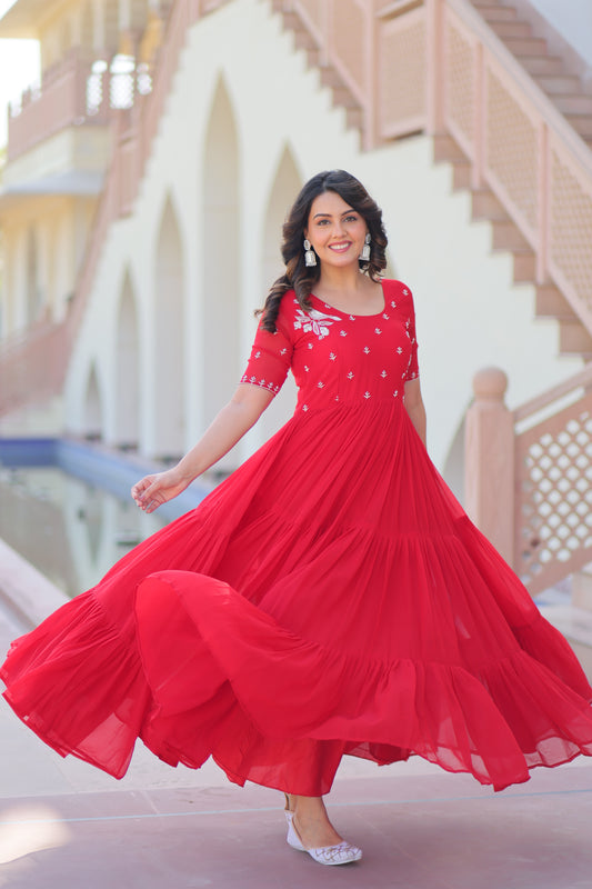 Red One Piece Dress For Women