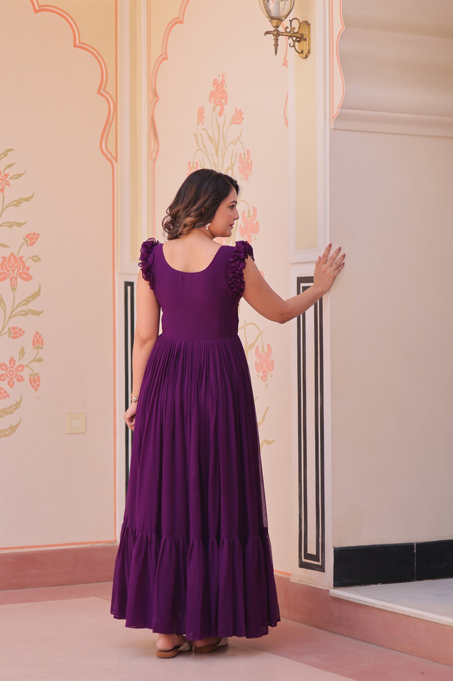 Purple One Piece Dress For Women
