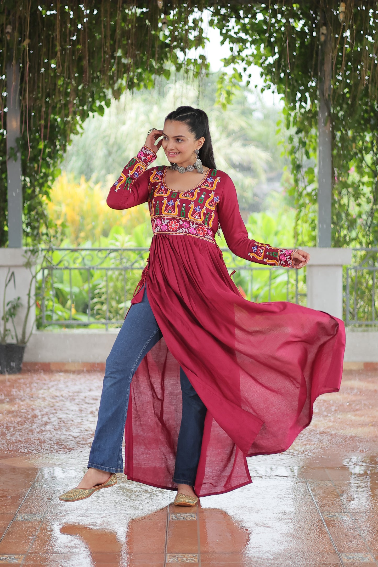 Maroon Garba Outfits Online