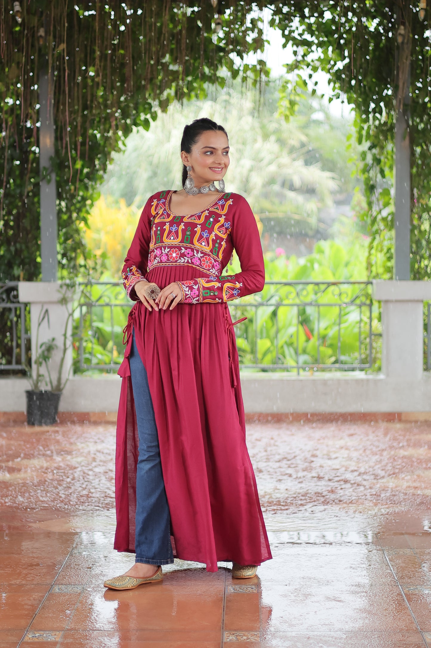 Maroon Garba Outfits Online