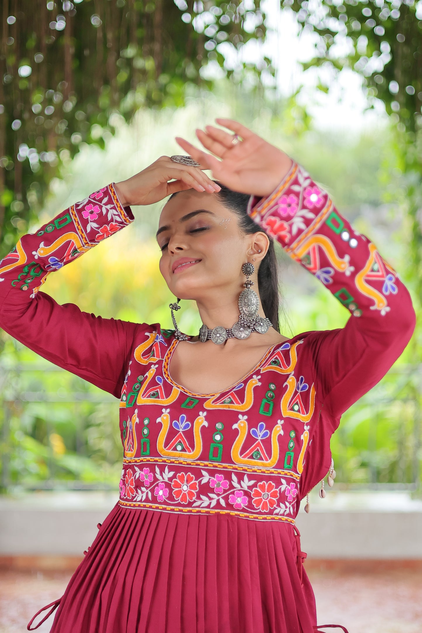 Maroon Garba Outfits Online