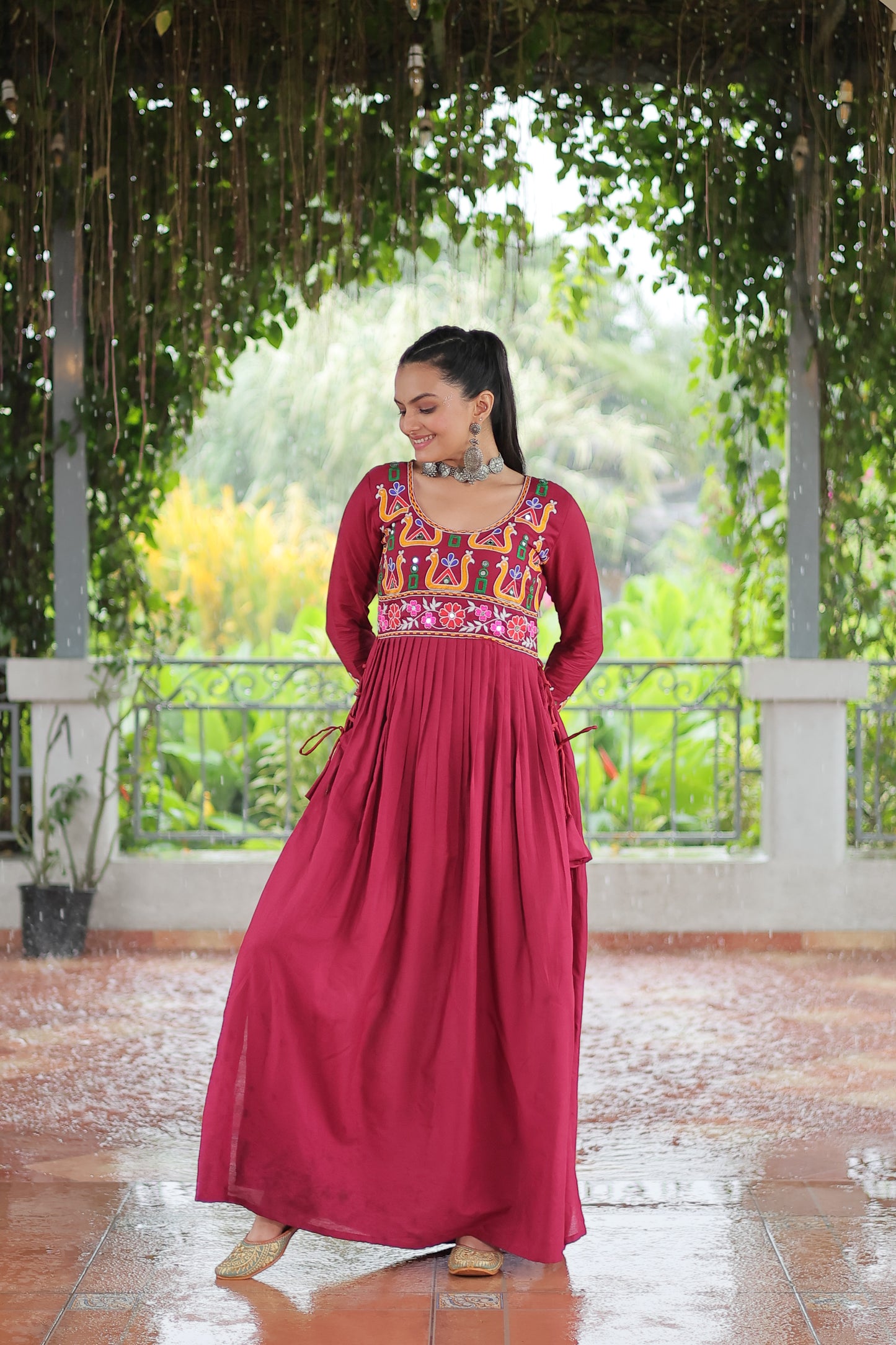 Maroon Garba Outfits Online