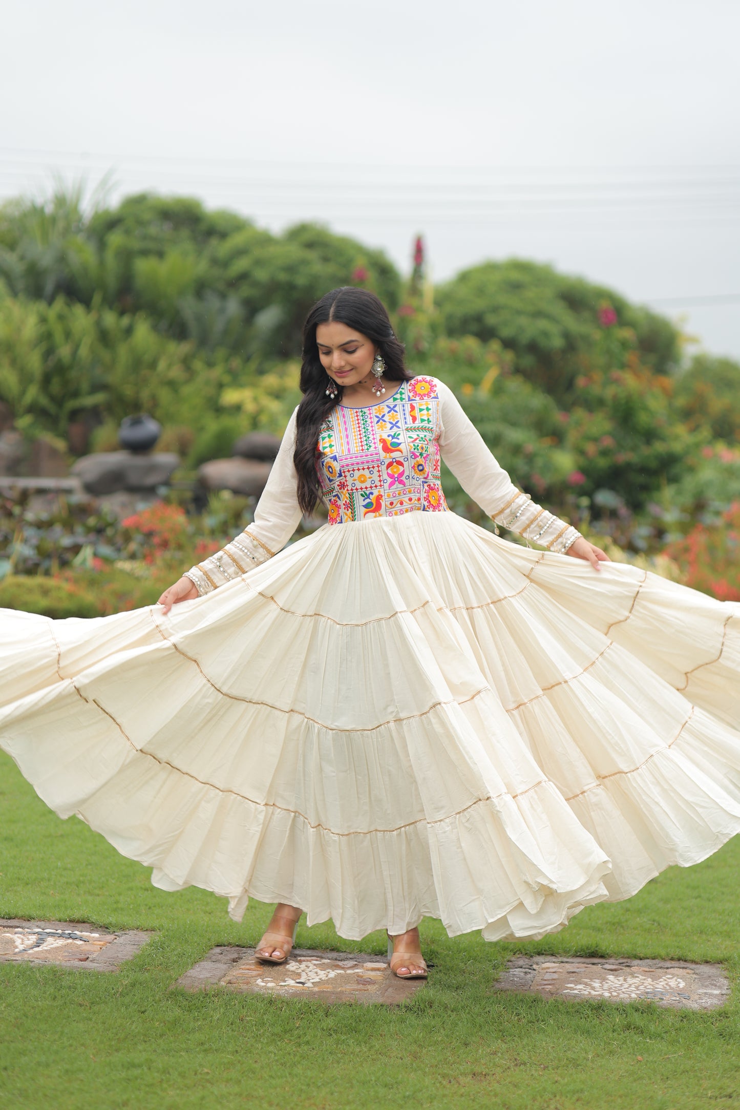 White garba outfit
