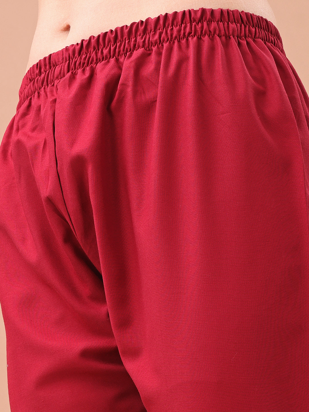 maroon kurta set