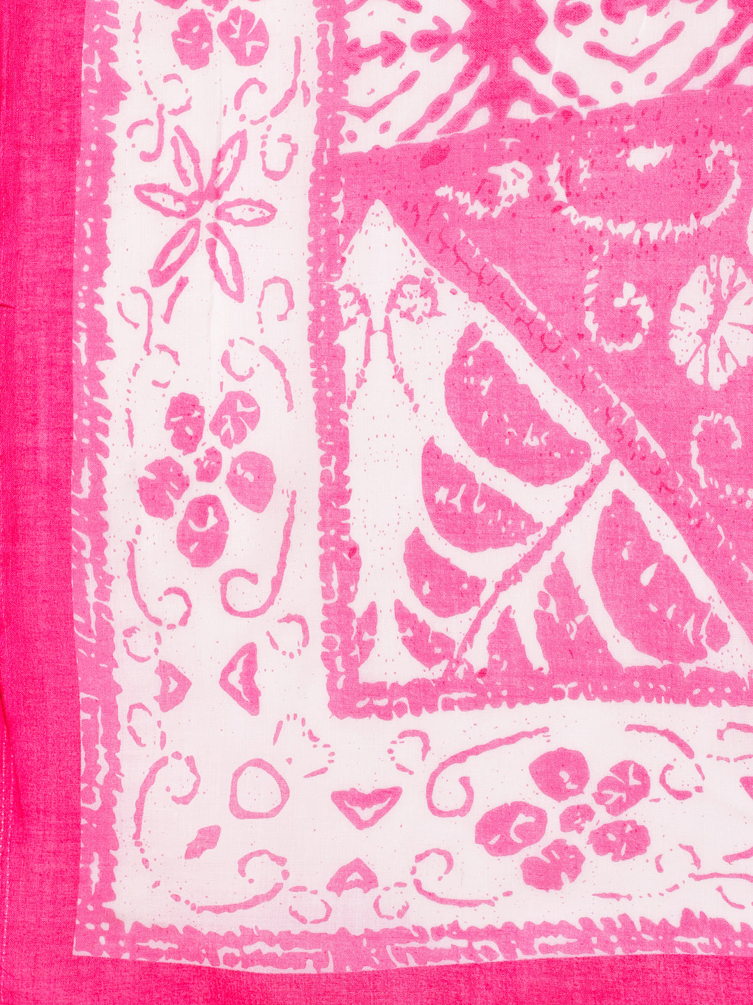 pink printed kurta set