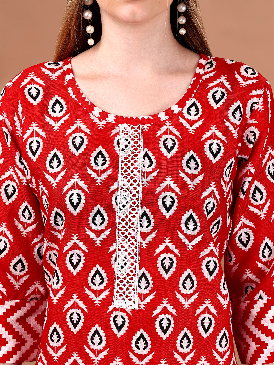 red kurti 1