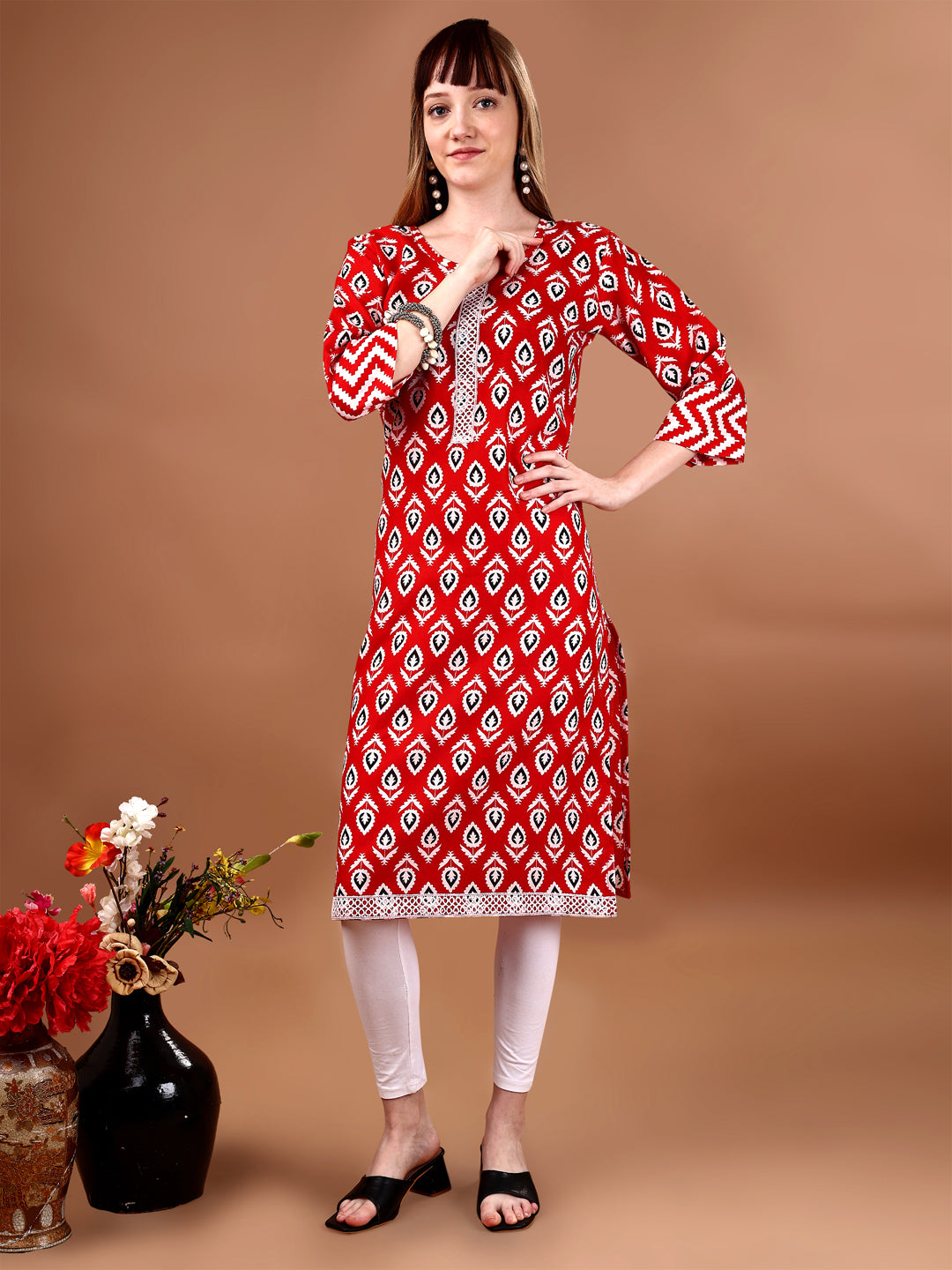red kurti 3
