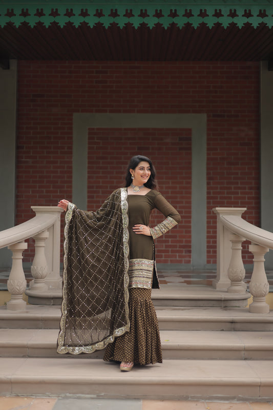 sharara suit set