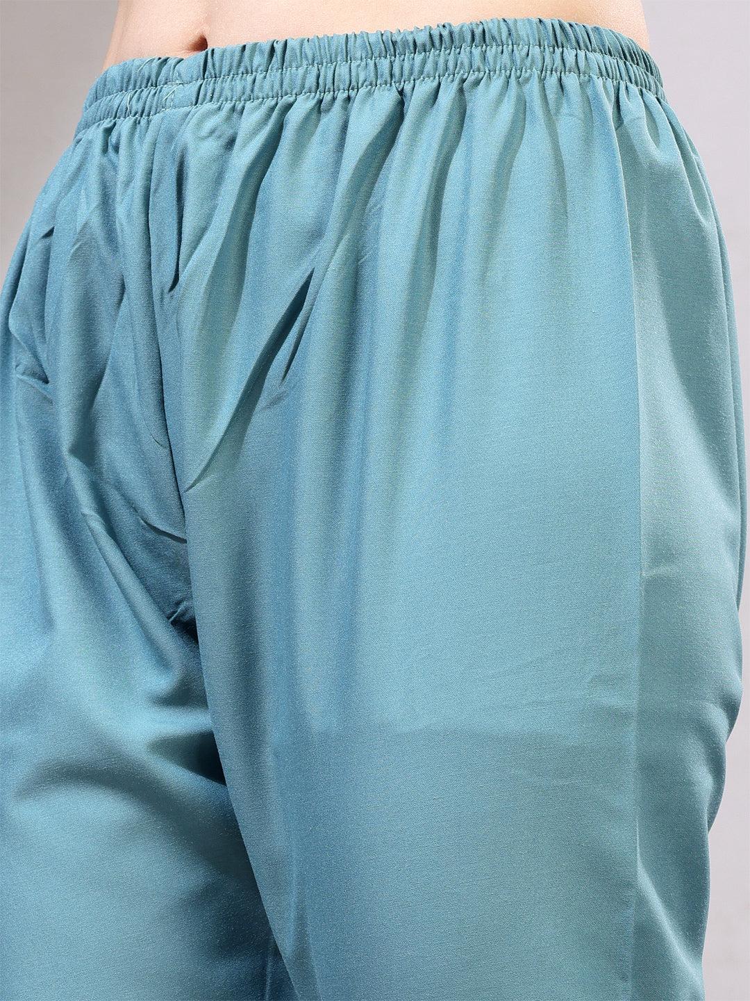 teal kurta set