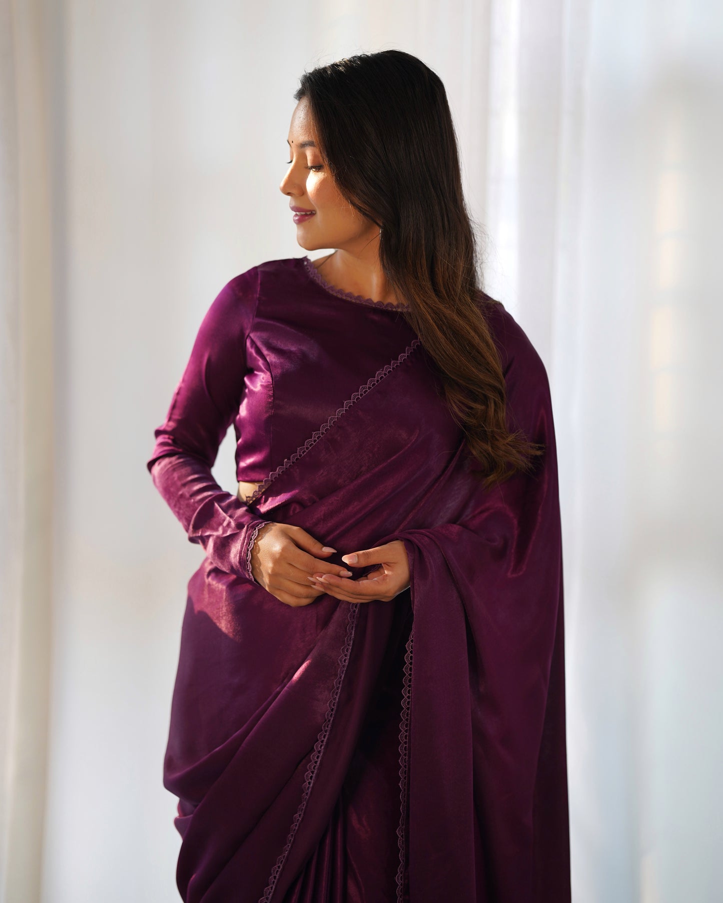 velvet saree