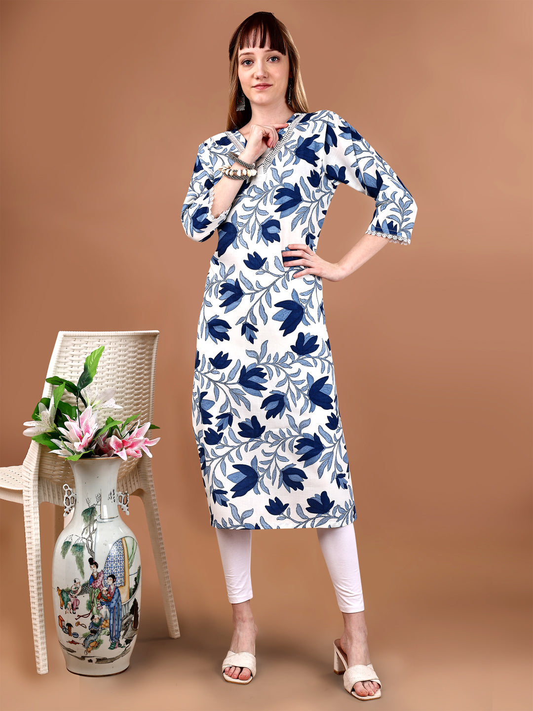 white kurti 2
