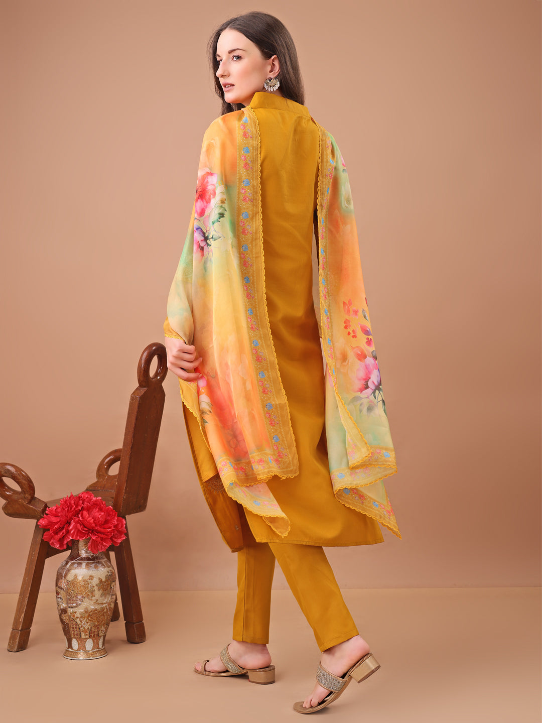yellow kurta set