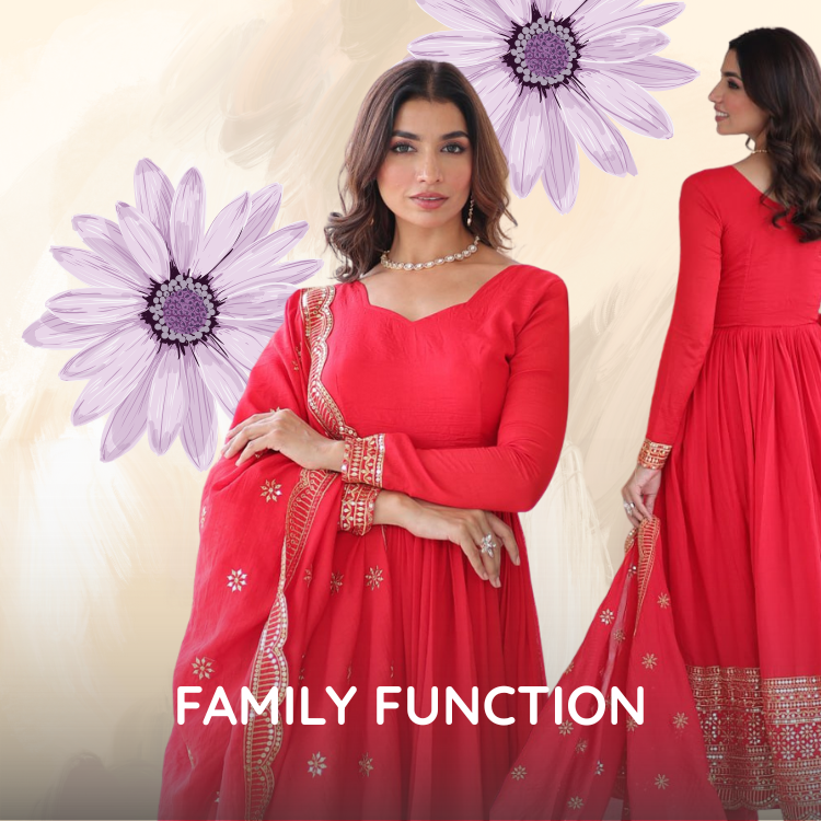 Family Function Ethnic Wear Dresses for Women