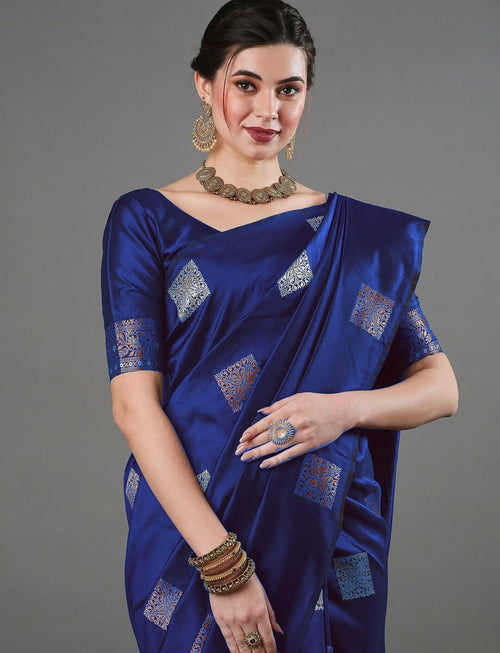 Blue Saree for Women Latest Design Party Wear Collection