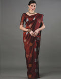Maroon Saree for Women Latest Design Party Wear Collection