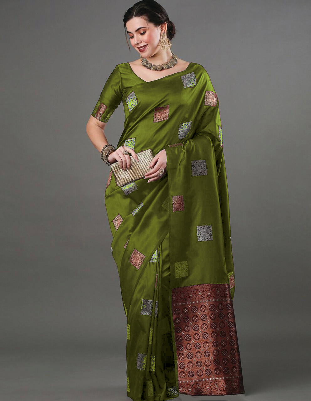 Mahendi Saree for Women Latest Design Party Wear Collection
