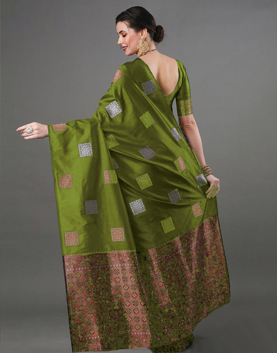 Mahendi Saree for Women Latest Design Party Wear Collection