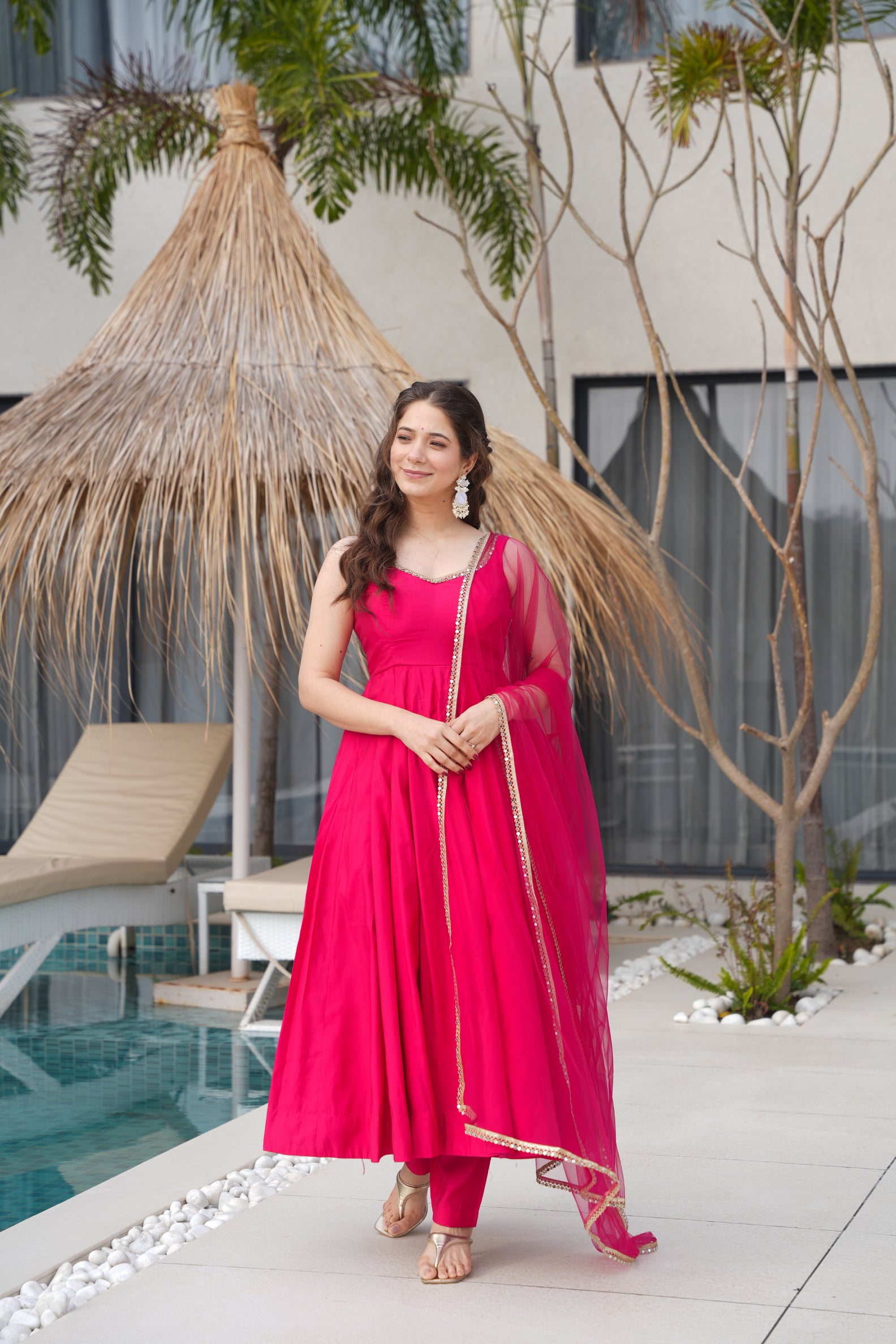 Roman Silk Chanderi Suit Set