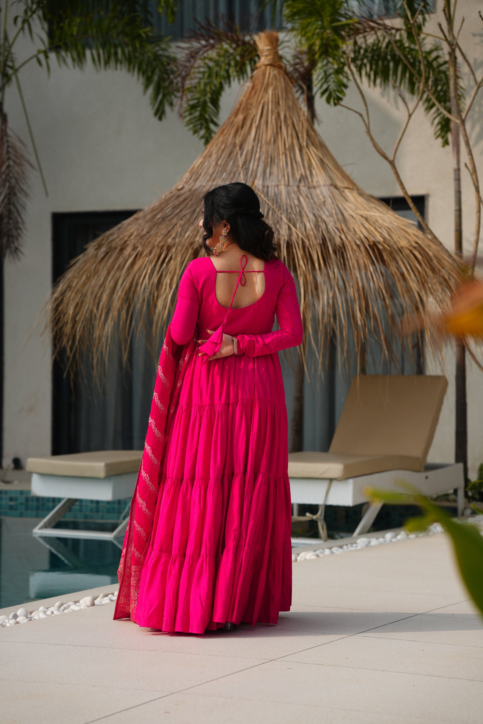 Pink Anarkali Festive Suit Sets