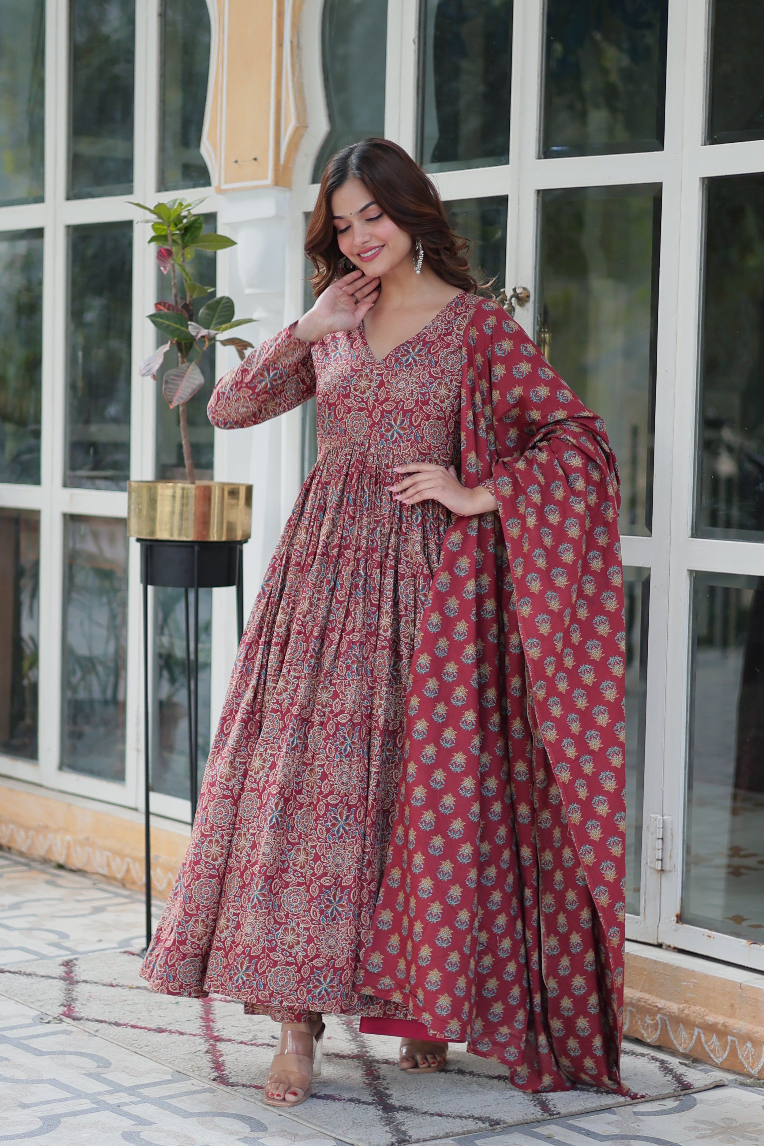 Office Wear Cotton Kurta Set