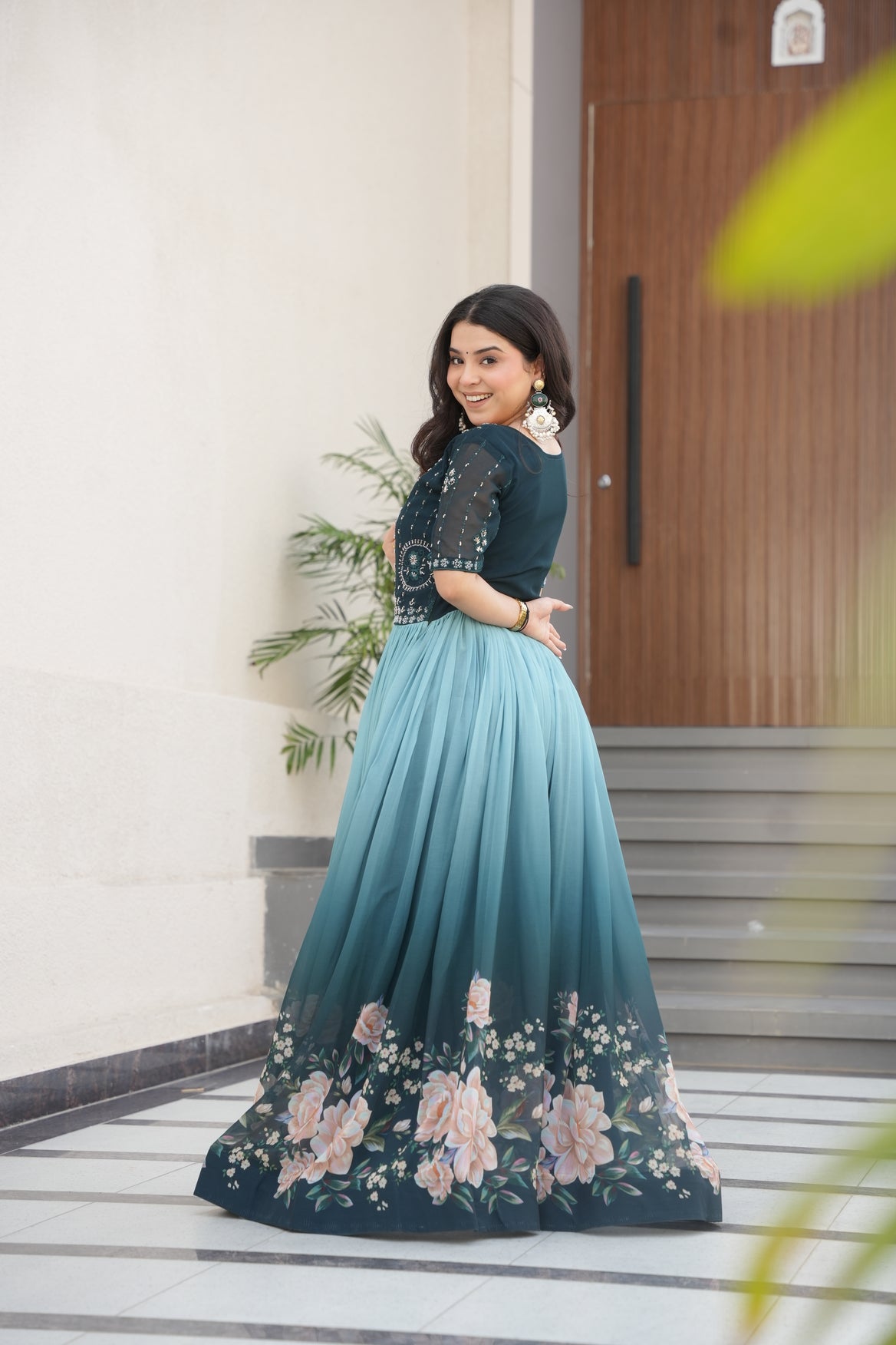 Rama Georgette Party Dress