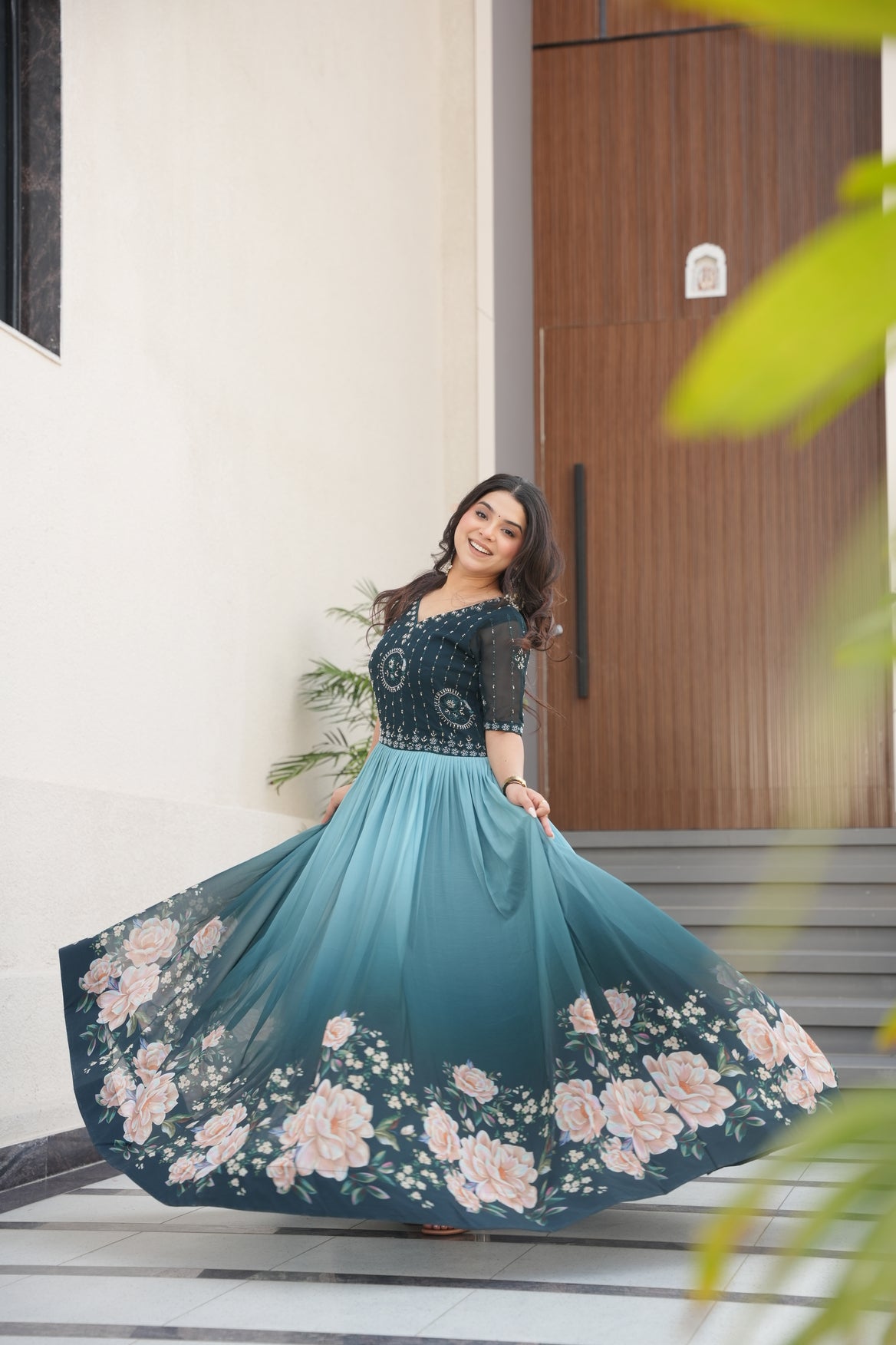 Rama Georgette Party Dress