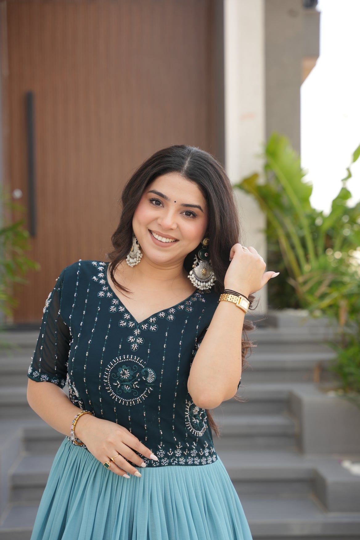 Rama Georgette Party Dress