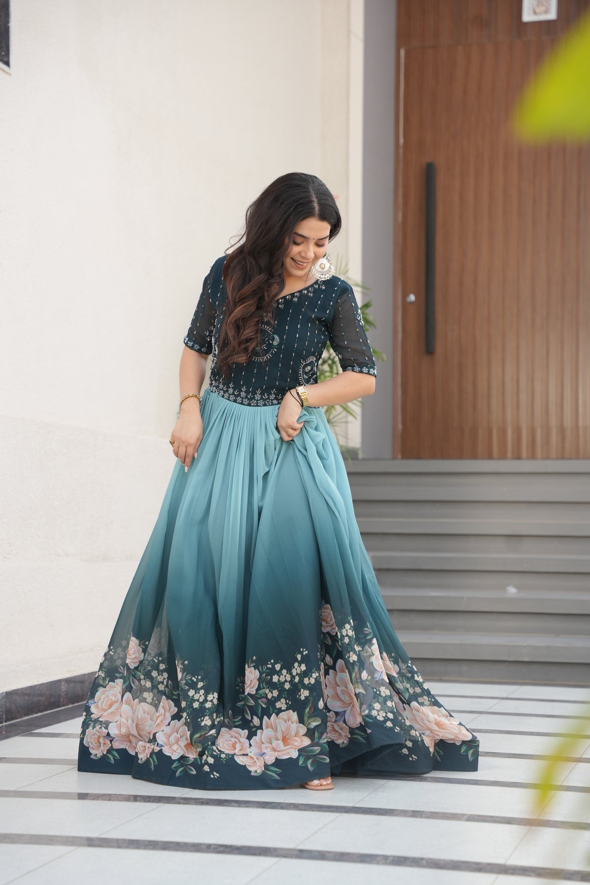 Rama Georgette Party Dress