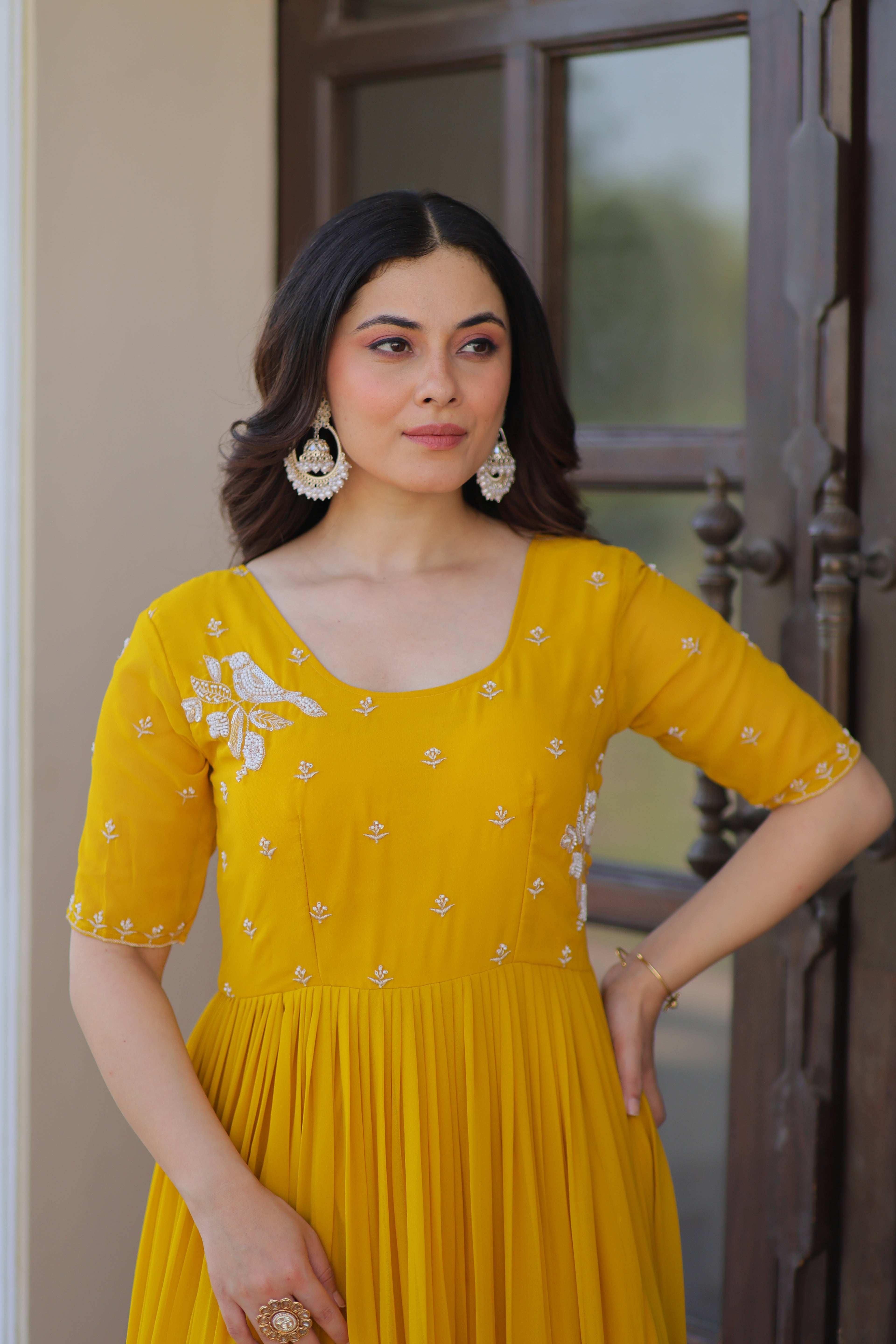 Yellow Gown Dress For Women