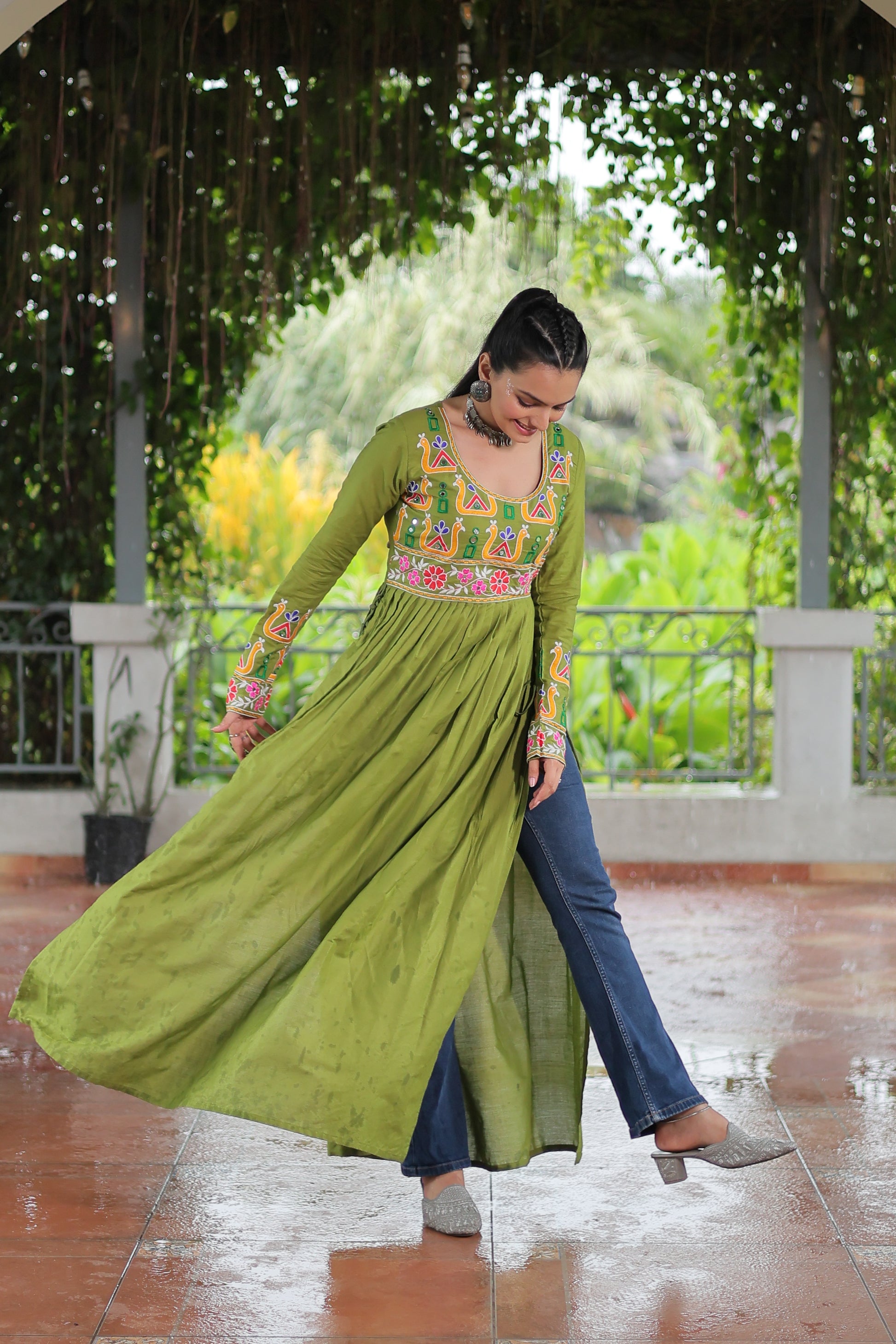 Green Garba Outfits Online