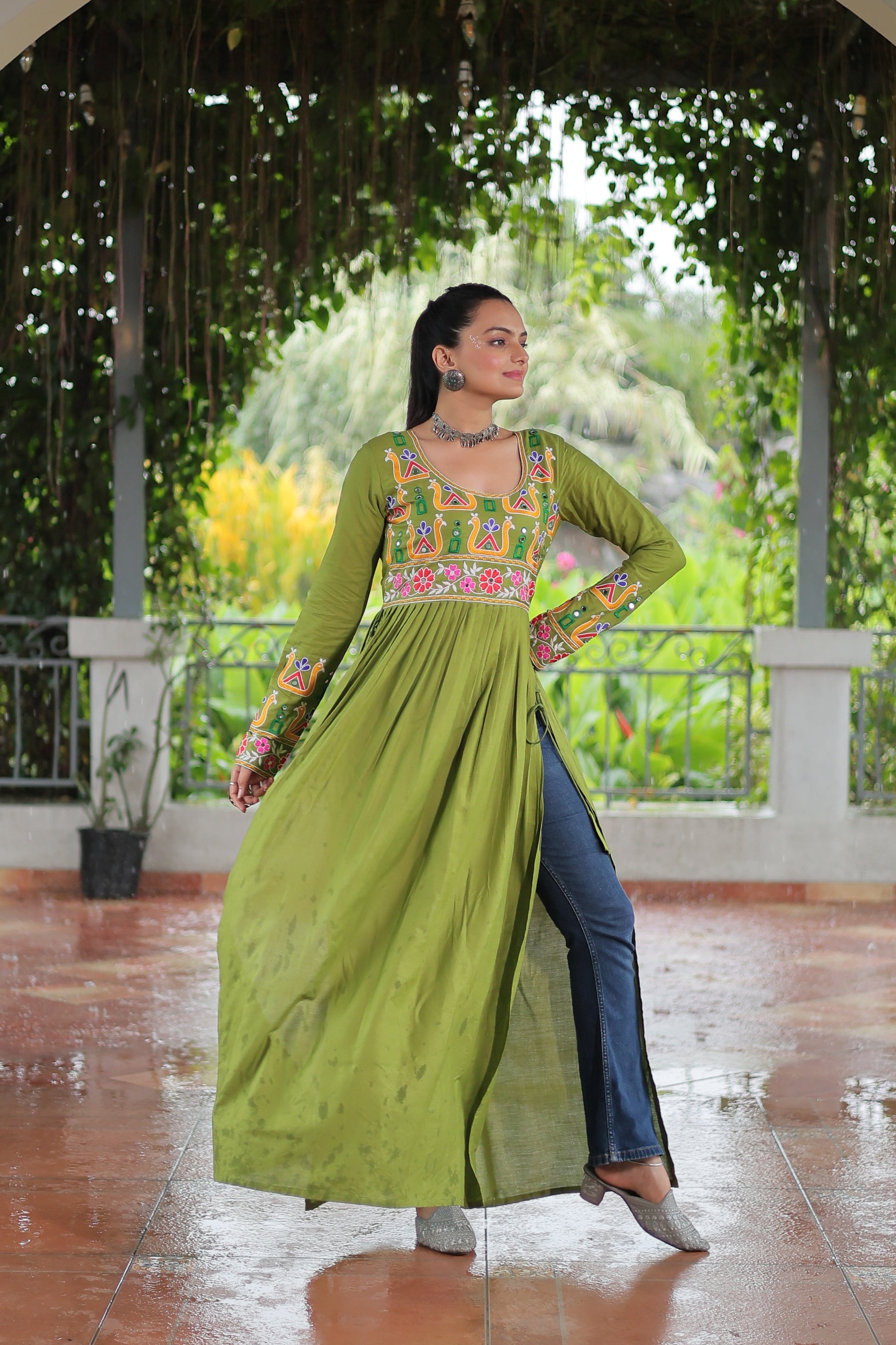 Green Garba Outfits Online
