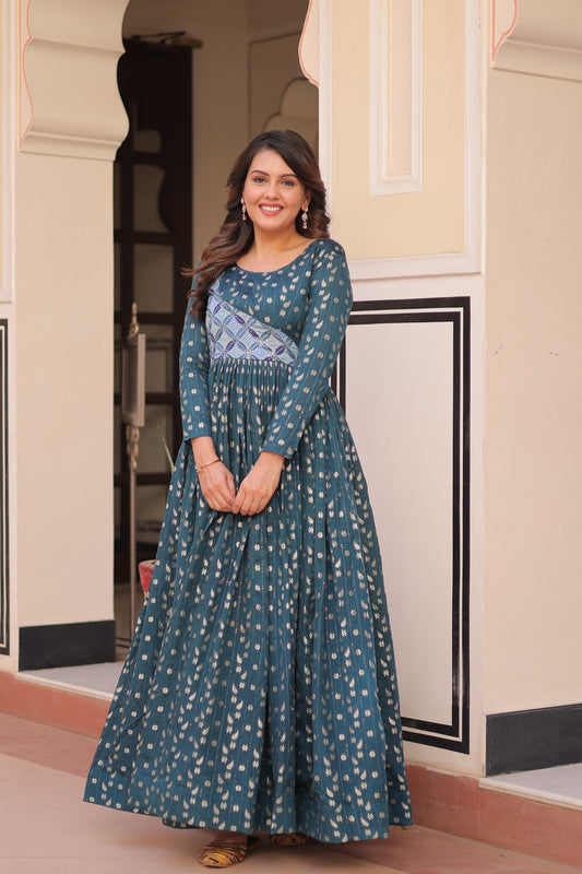 Rama Color Ethnic Maxi Dress