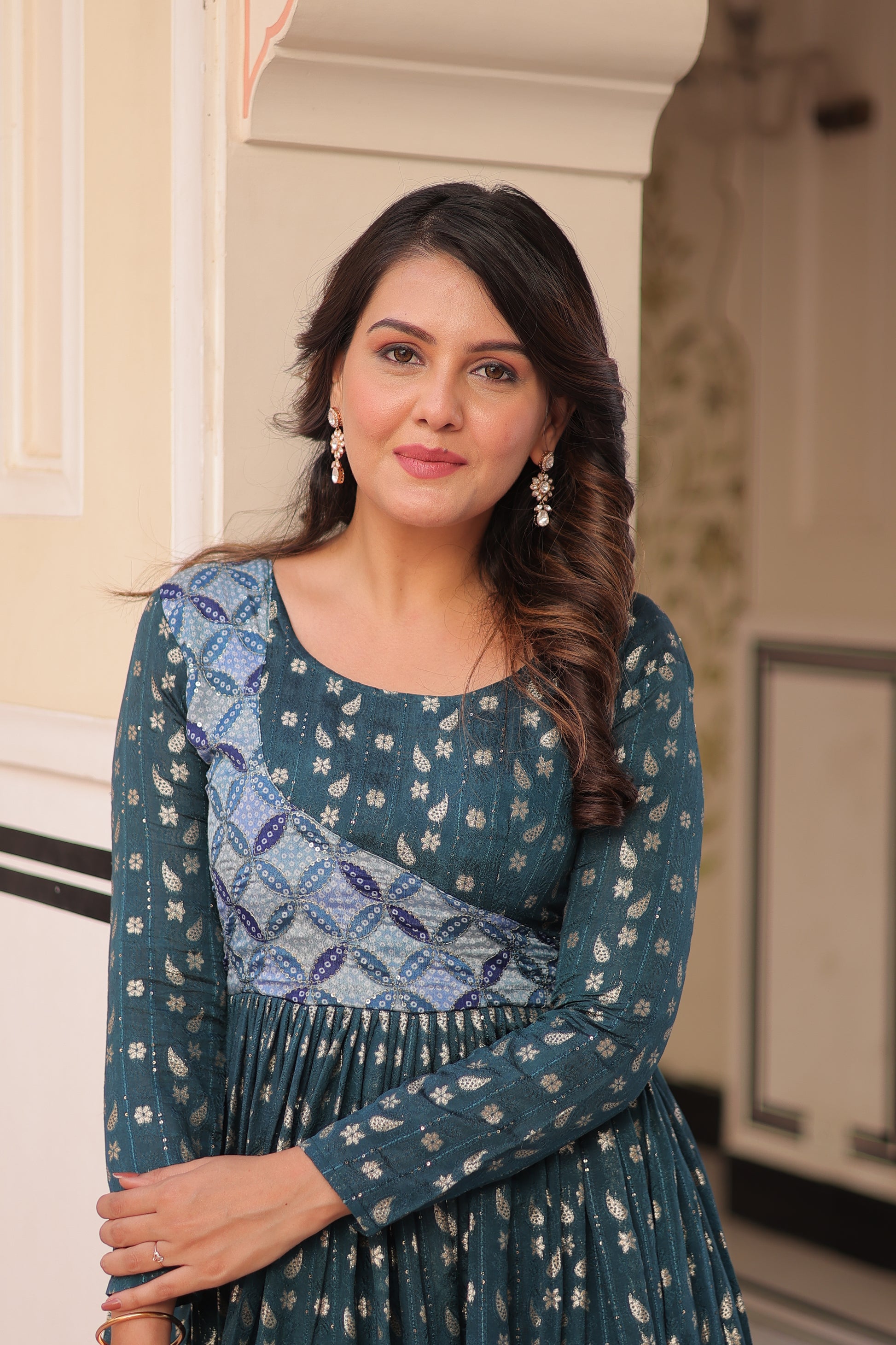 Rama Color Ethnic Maxi Dress