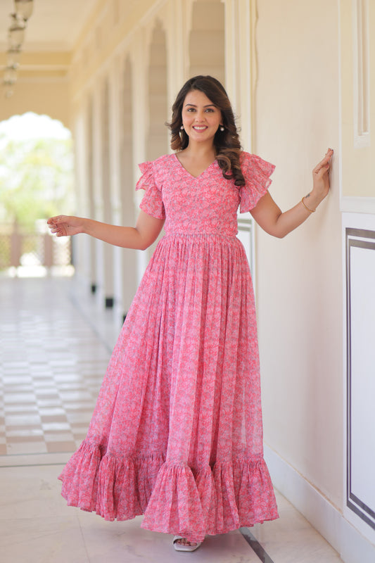 Peach Maxi Dress
