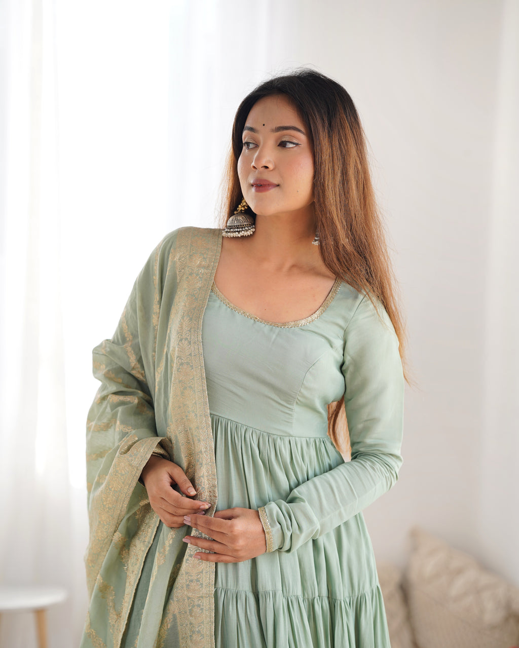 Silk Anarkali Set 10