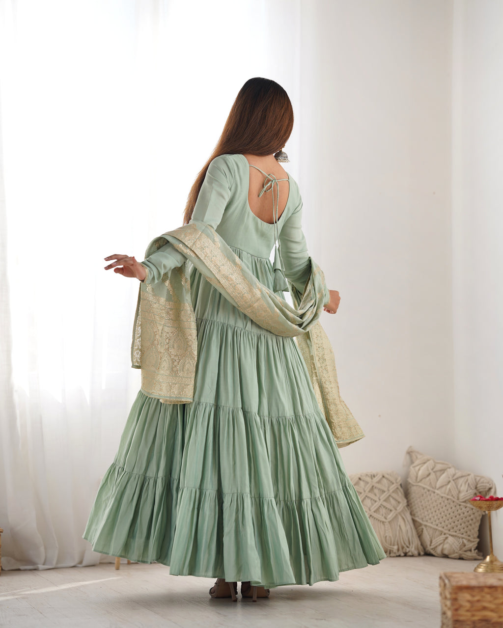 Silk Anarkali Set 3