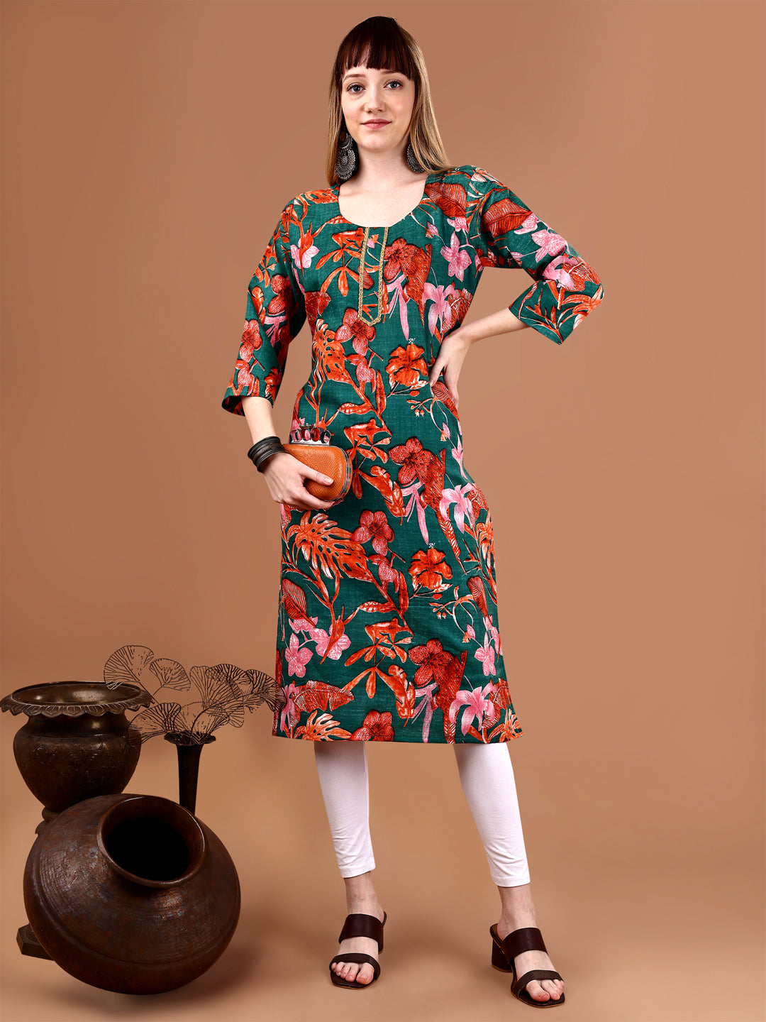 green kurti 1