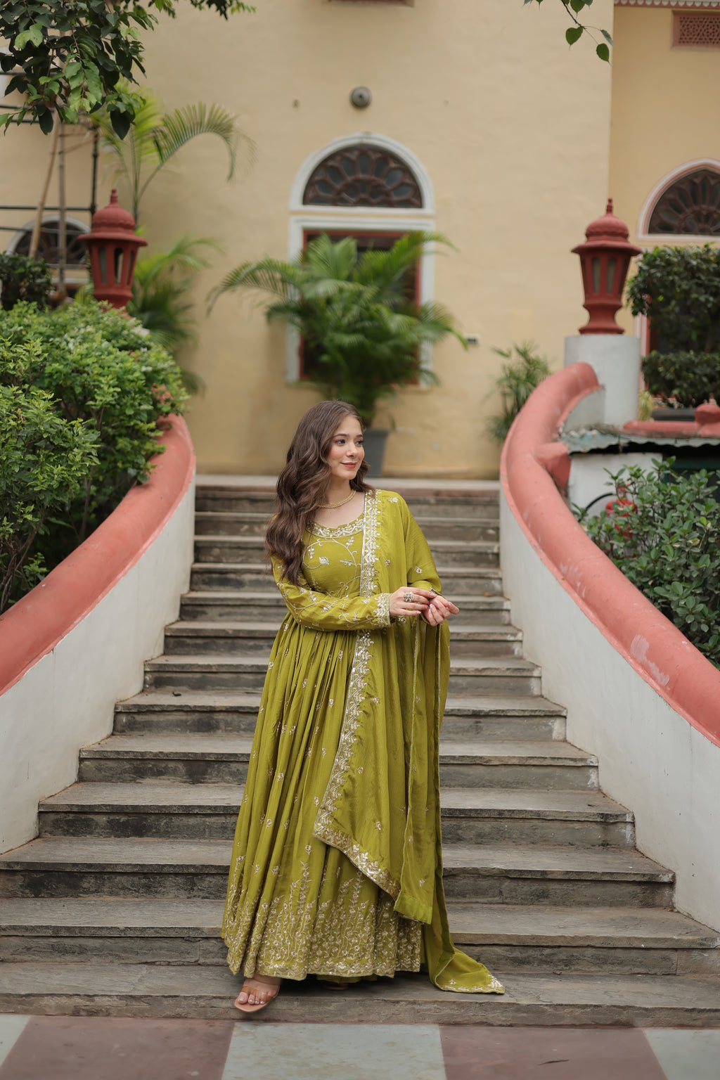 long kurti sharara suit set 