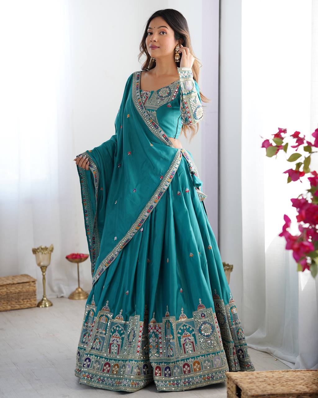 Rama Sequnce Work Chaniya Choli