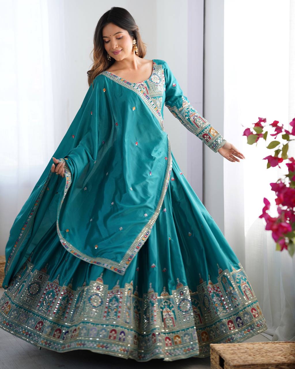 Rama Sequnce Work Chaniya Choli
