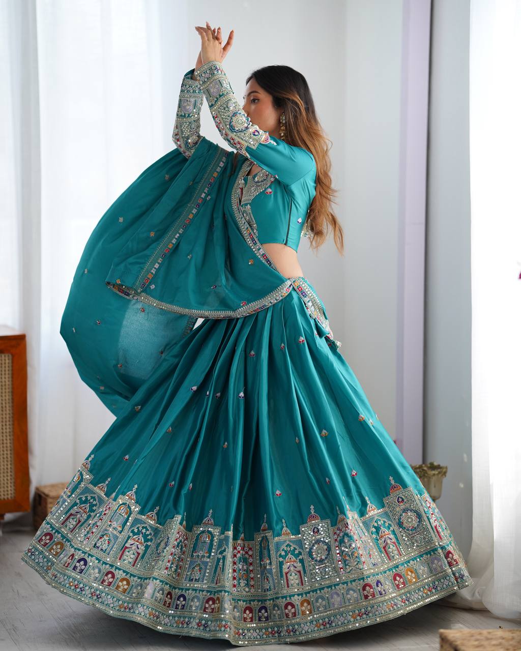 Rama Sequnce Work Chaniya Choli