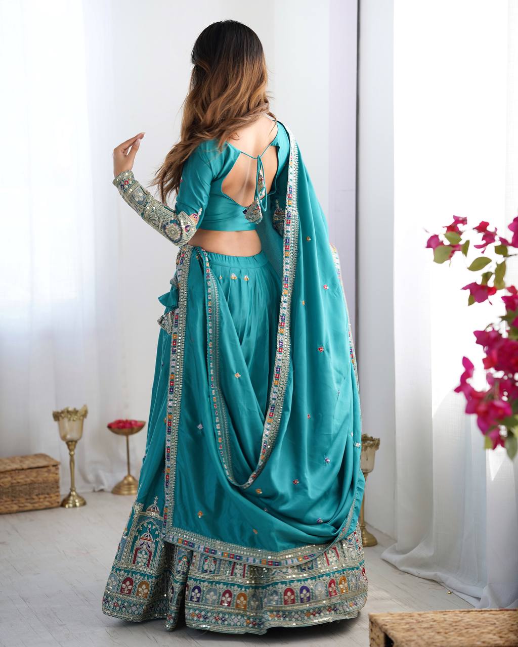 Rama Sequnce Work Chaniya Choli