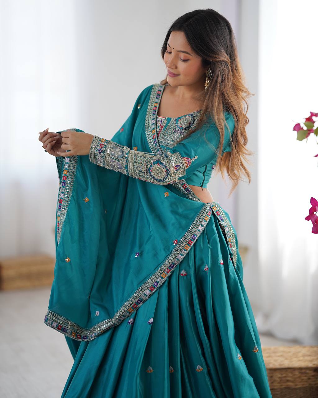 Rama Sequnce Work Chaniya Choli