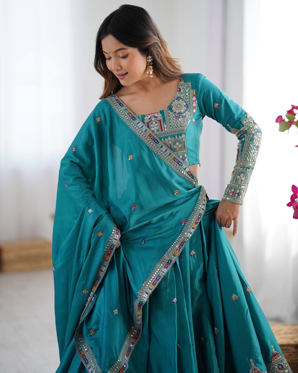 Rama Sequnce Work Chaniya Choli