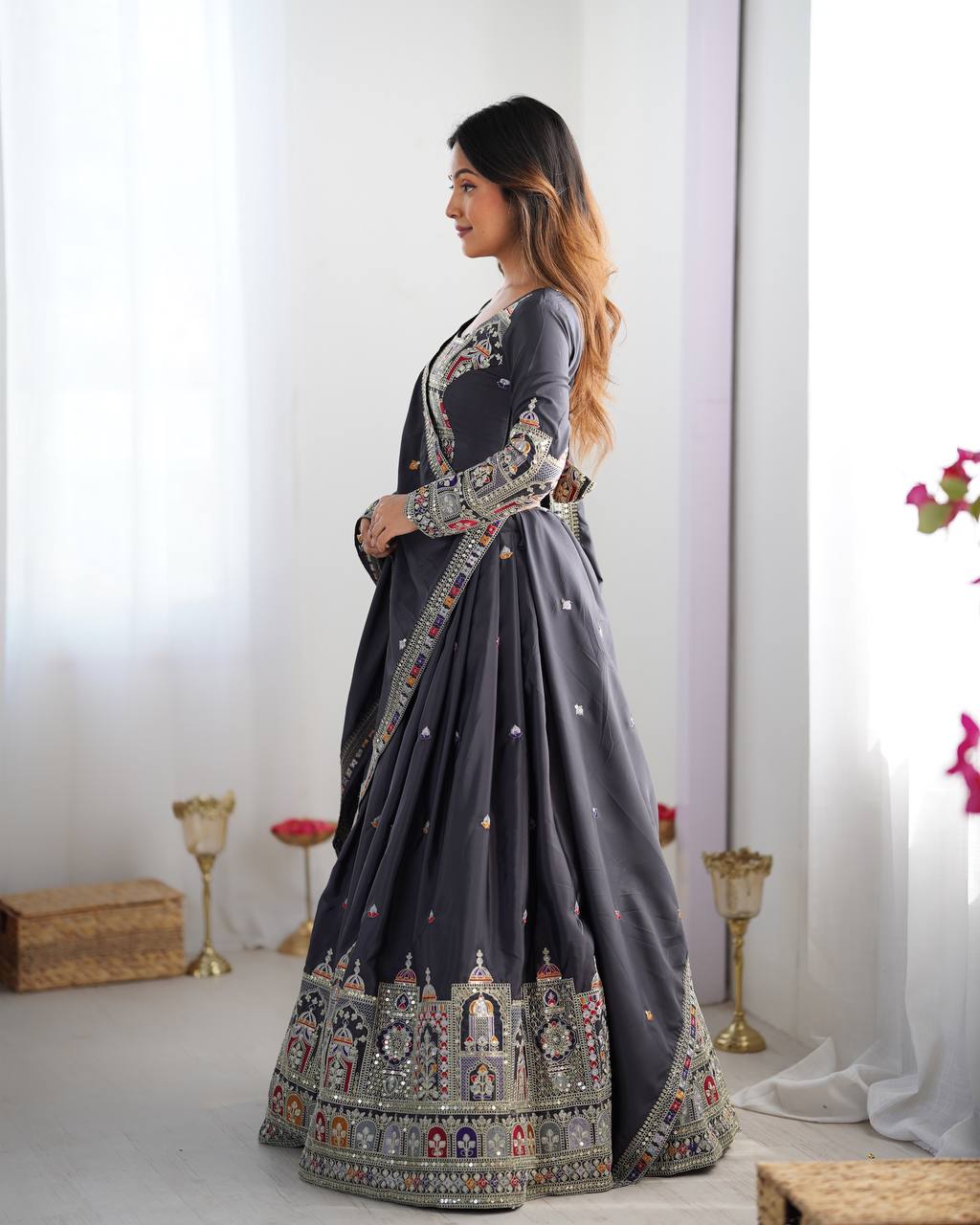 Black Sequnce Work Chaniya Choli