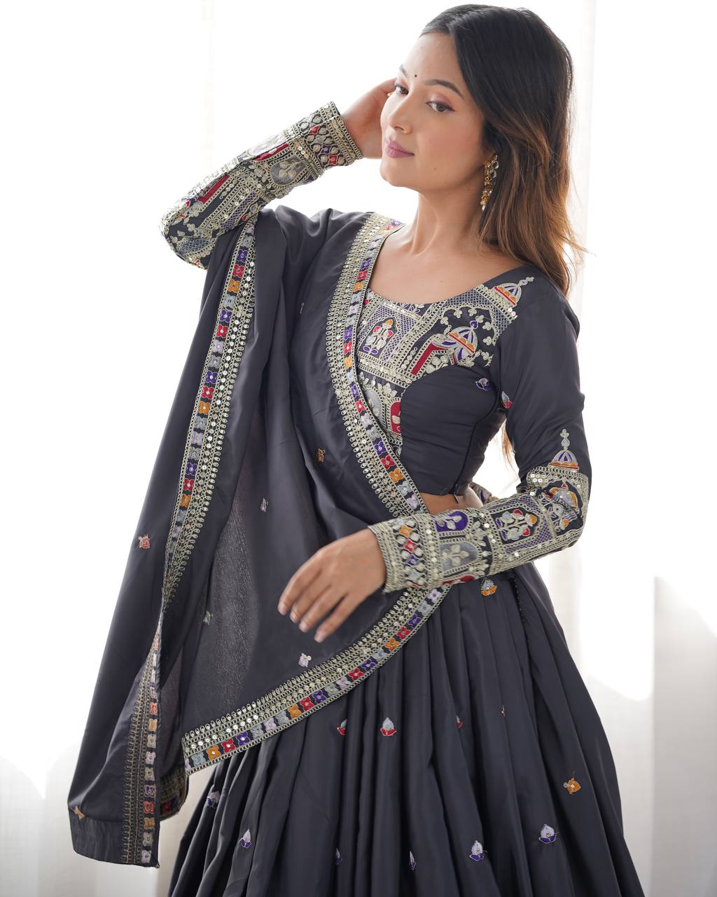 Black Sequnce Work Chaniya Choli