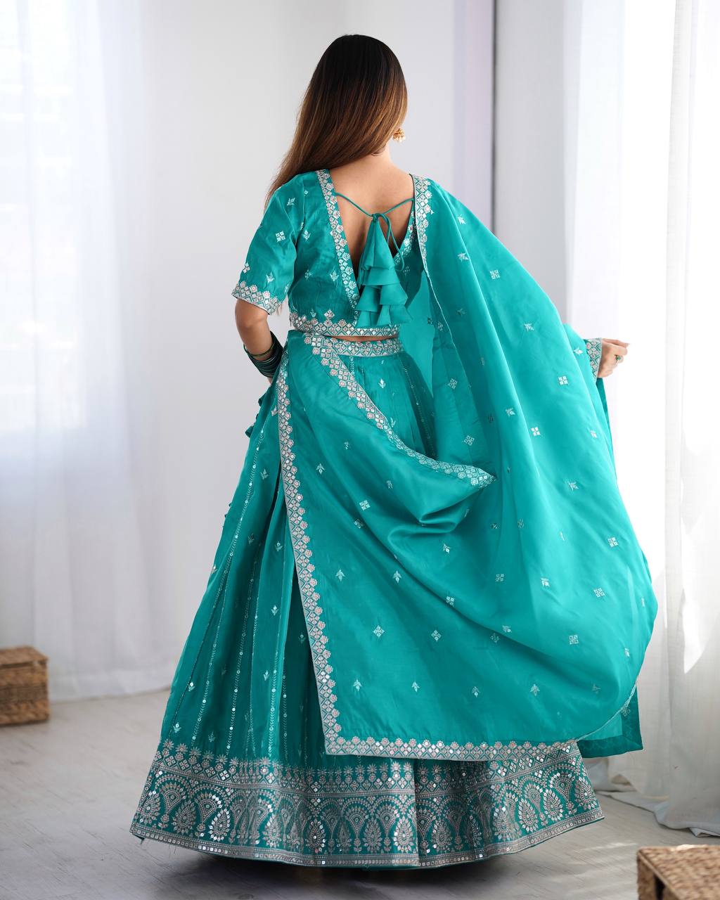 Rama Silk Lehenga Choli