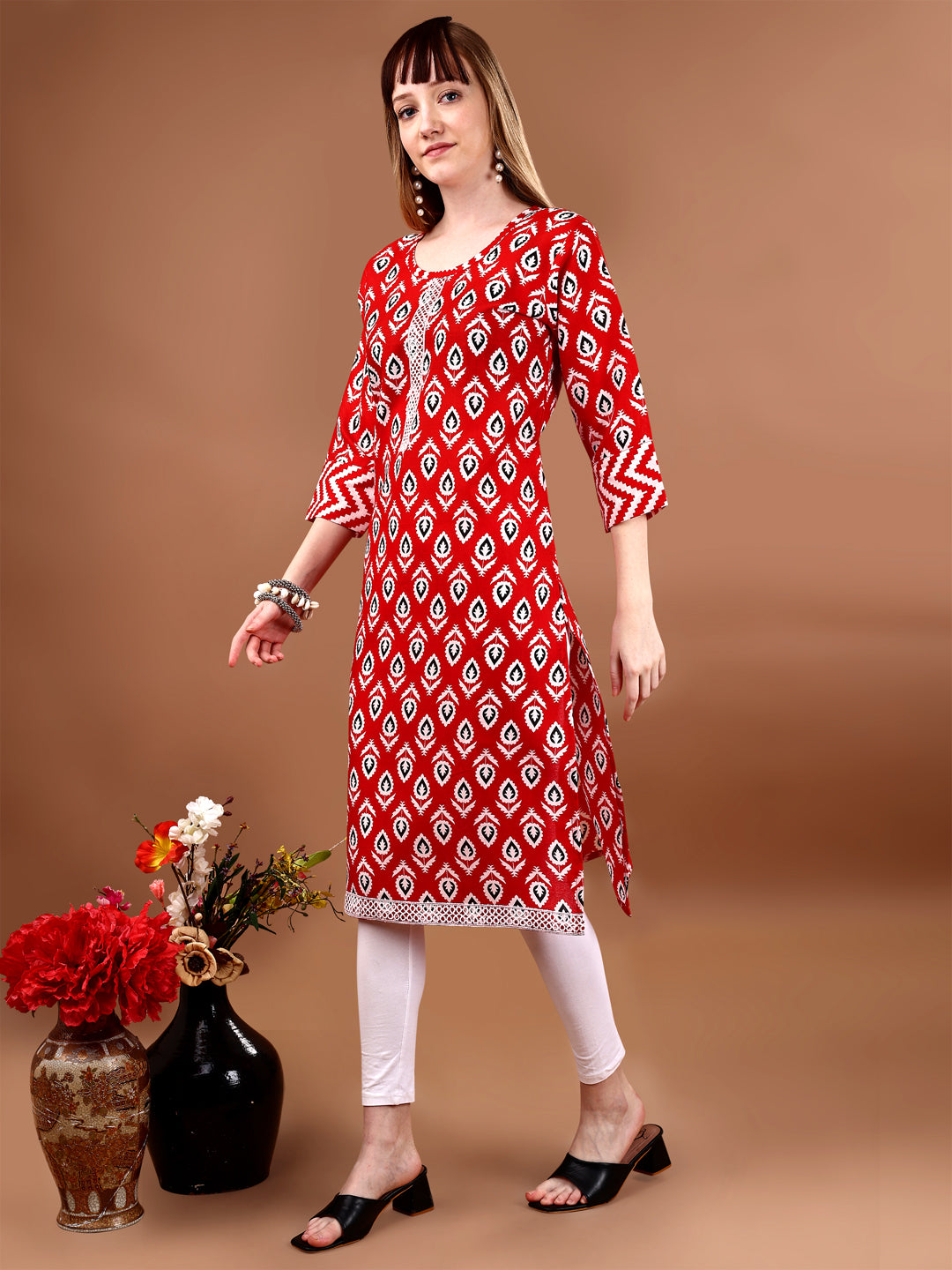 red kurti 2