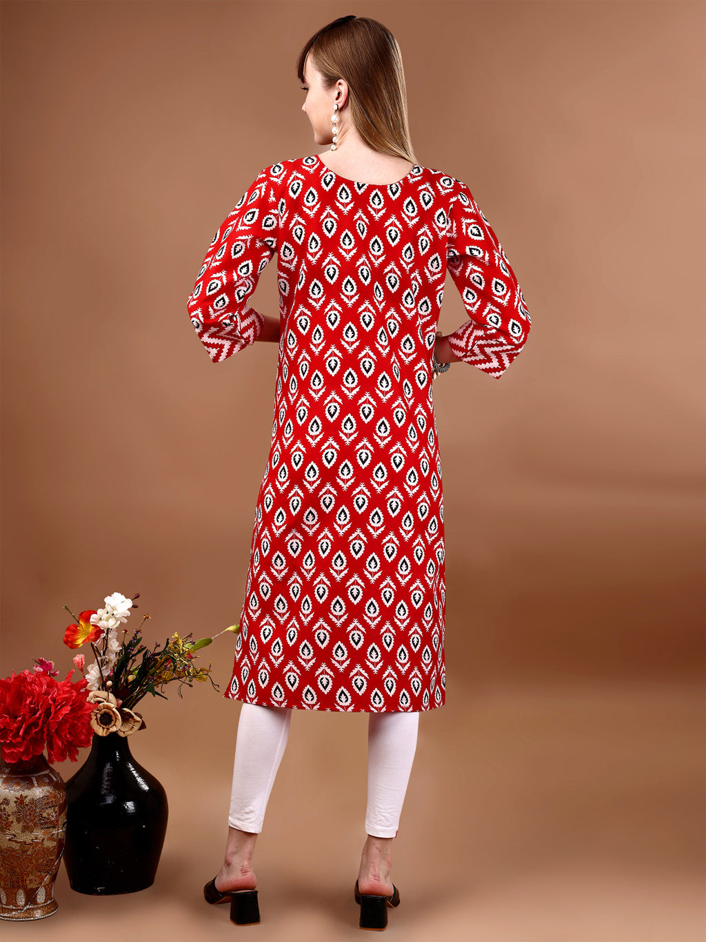 red kurti 4