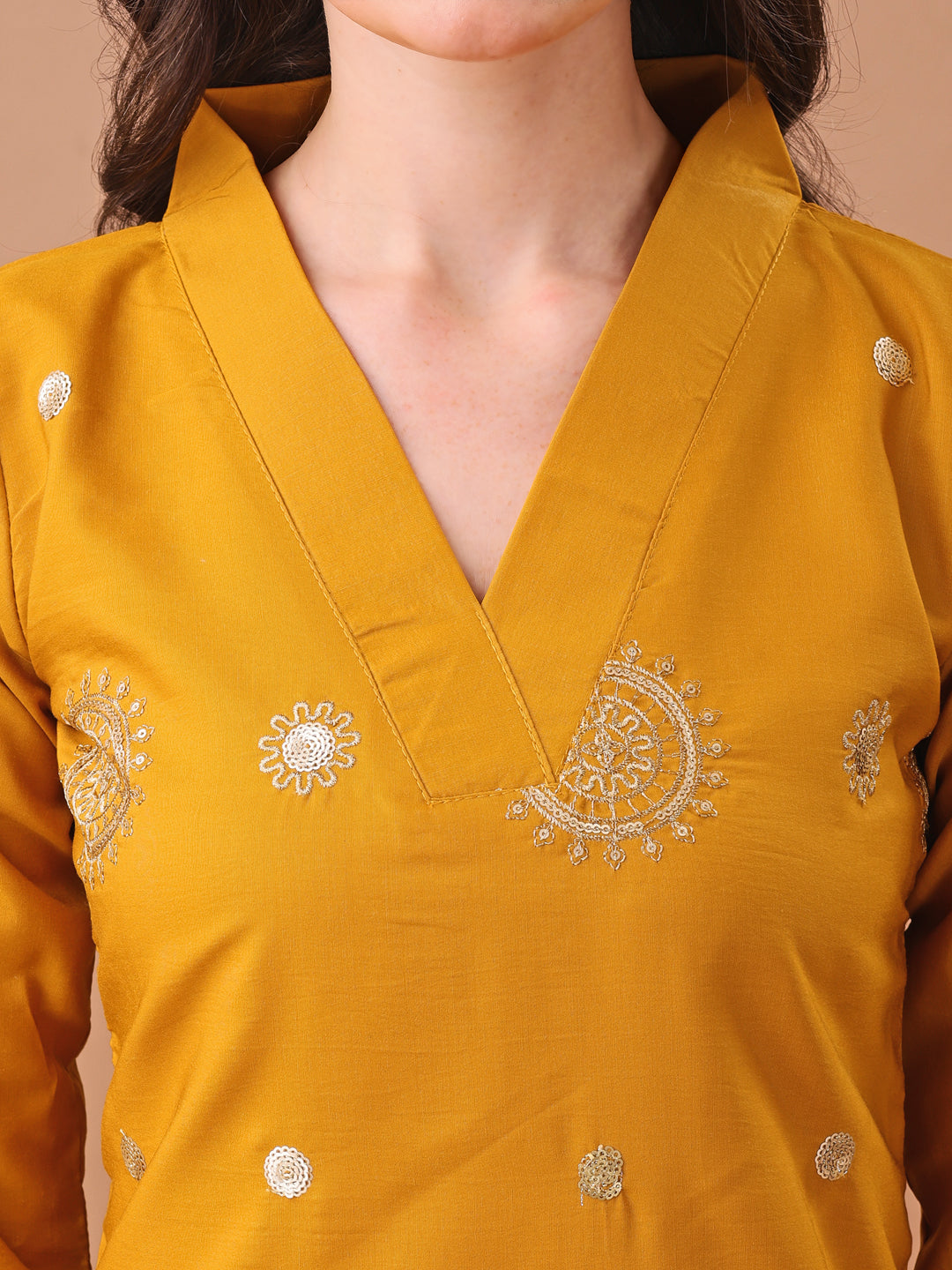 yellow kurta set 